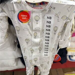 Magnetic Me White Onesie with Balloon Design
